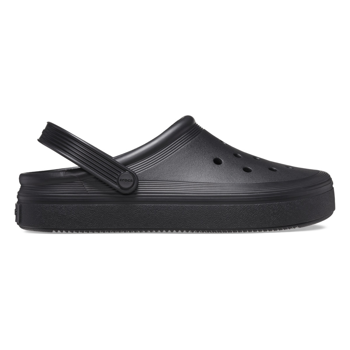 Saboți Crocs Crocband Off Court Clog Negru - Black/Black - imagine 8